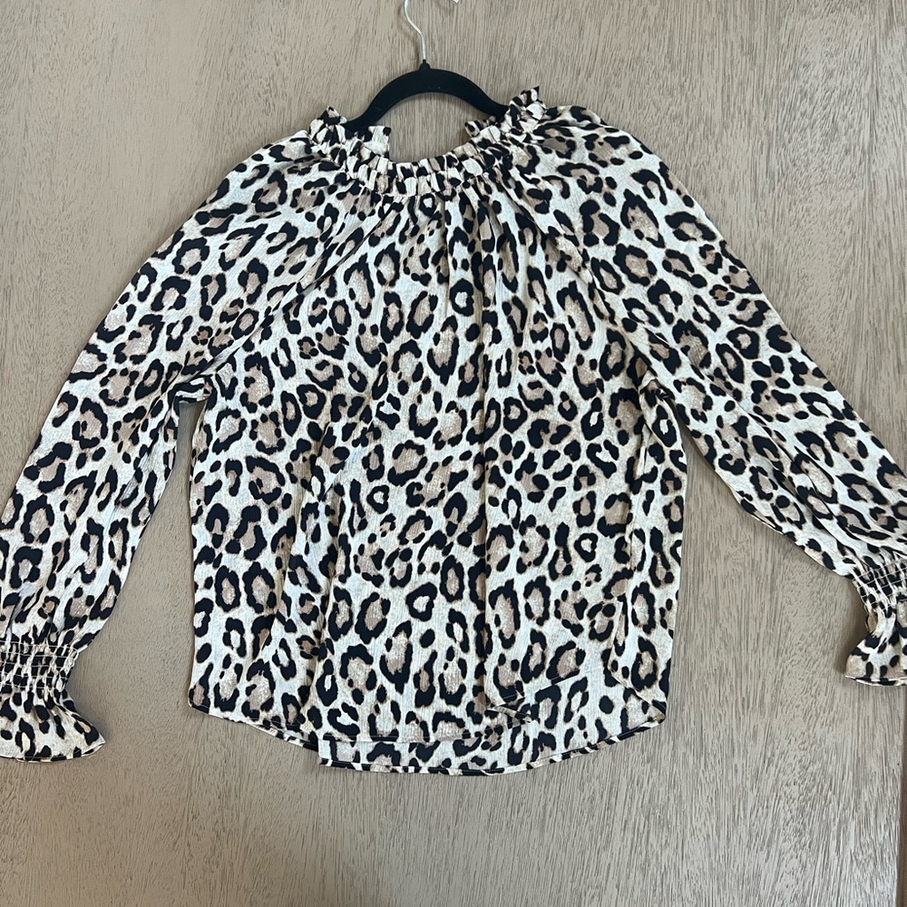 Loft Medium Leopard Blouse